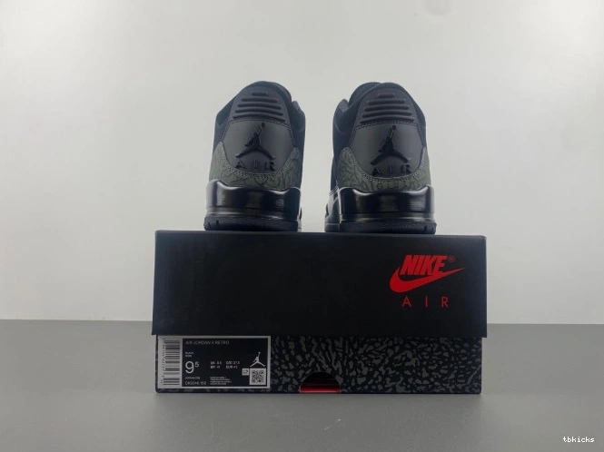 Cheap TB Cat Jordan Air 3 Retro CK9246-168 Black 0728